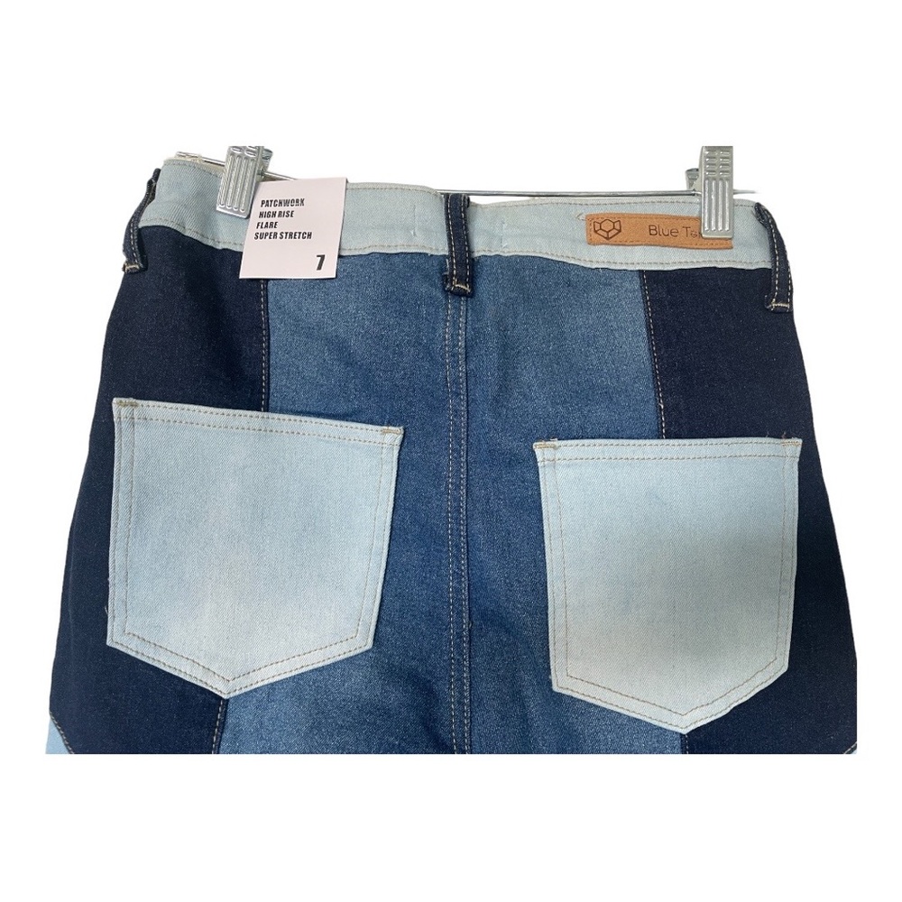 Patchwork bootcut women’s jeans - Picture 5 of 6